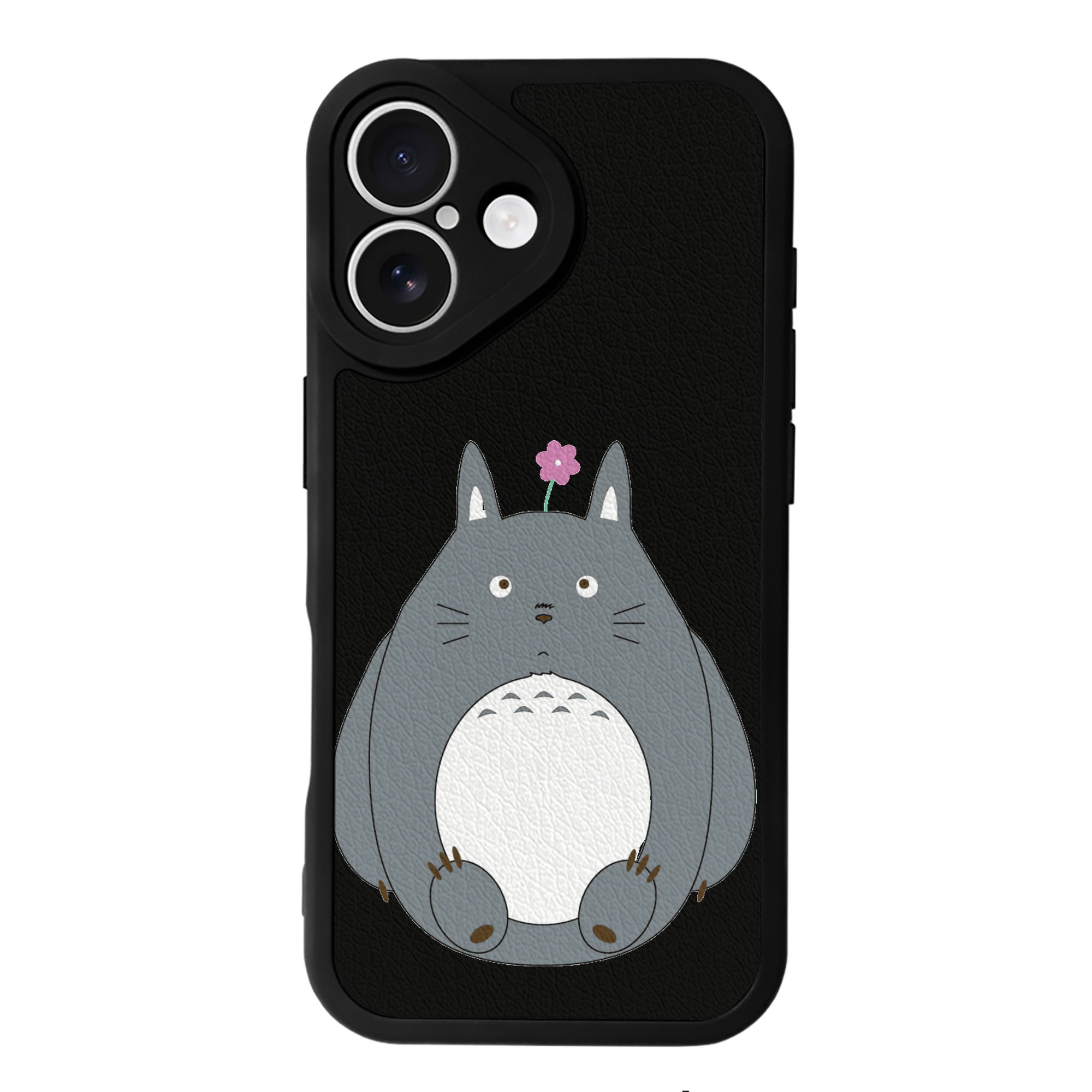 （画像用） となりのトトロ 草壁メイ 草壁サツキ My Neighbor Totoro Satsuki Kusakabe Mei Kusakabe 【iPhone 16シリーズ対応】シリコンスマホケース（レザー調） 材質：シリコン